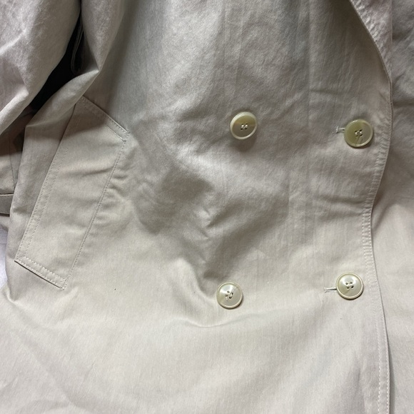 London Fog full length trench coat khaki colored size 12 regular - Picture 2 of 7